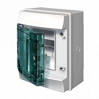 Распределительный шкаф Mistral65, 4 мод., IP65, навесной, термопласт, прозрачная дверь |  код. 1SL1200A00 |  ABB